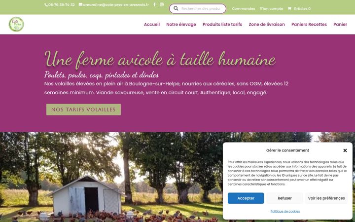 Screenshot of cote-pres-en-avesnois.fr