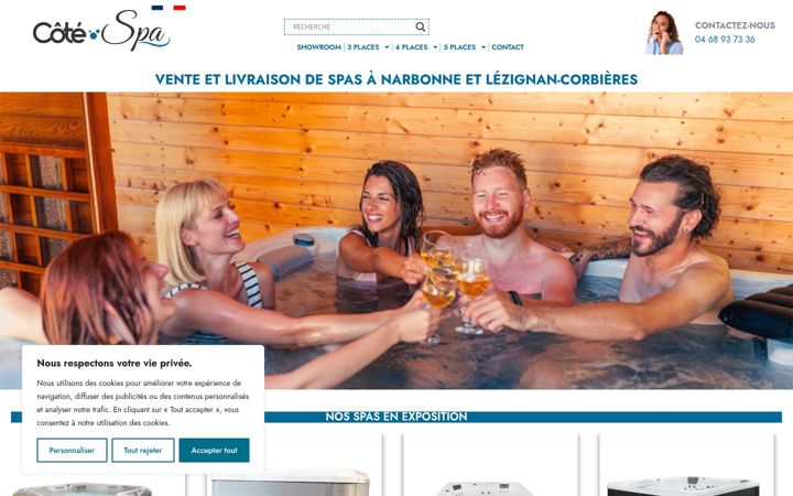 Captură de ecran a cote-spa.fr