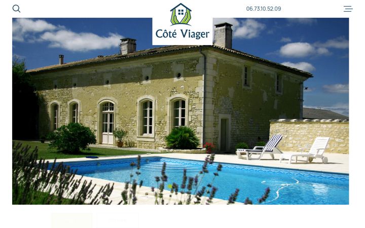 Captură de ecran a cote-viager.fr