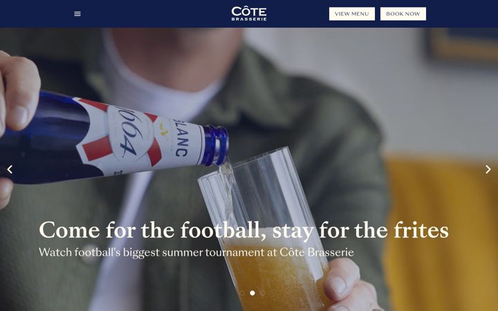 Screenshot von cote.co.uk