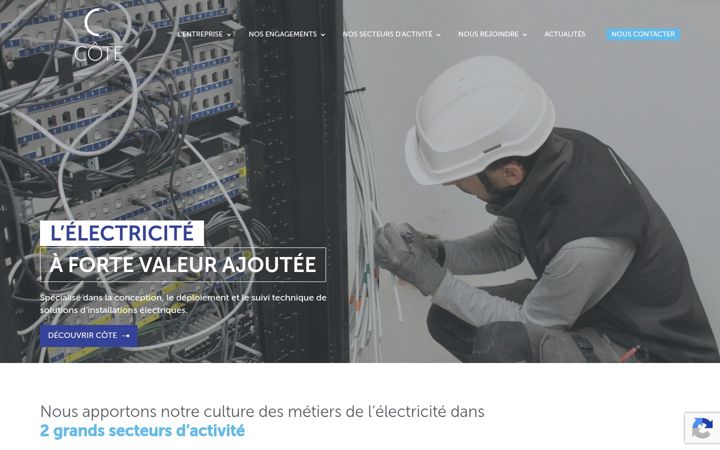 Screenshot of cote.fr