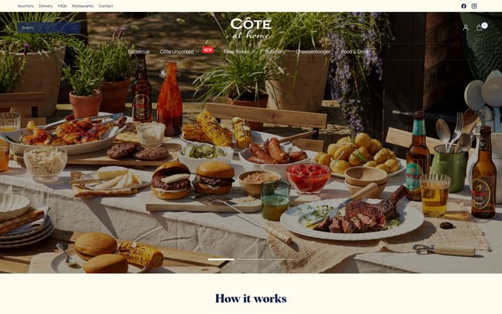 Screenshot di coteathome.co.uk