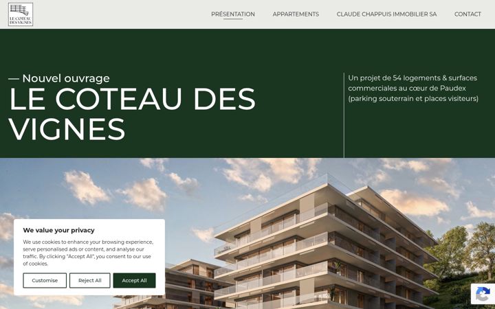Screenshot of coteau-des-vignes.ch