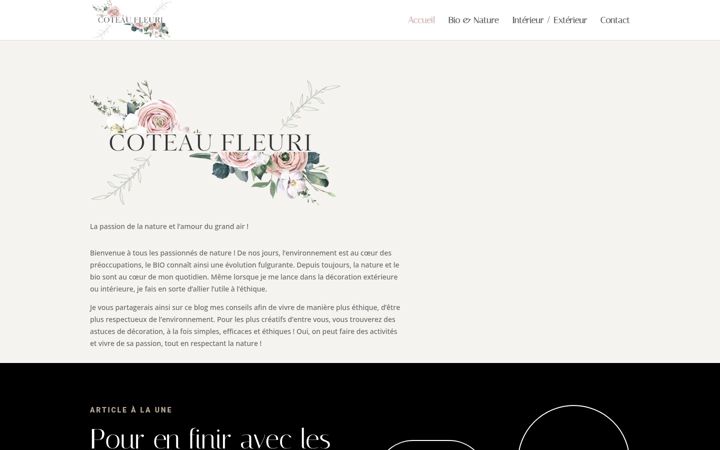 Screenshot of coteaufleuri.fr