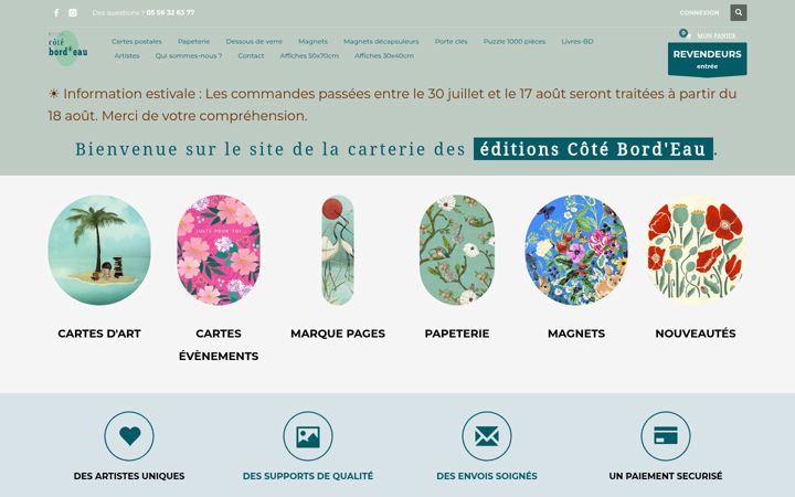 Screenshot of cotebordeau.com