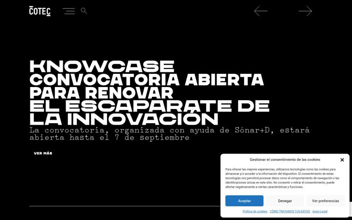 Screenshot of cotec.es