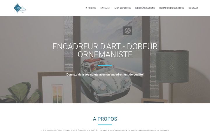 Screenshot of cotecadre.fr