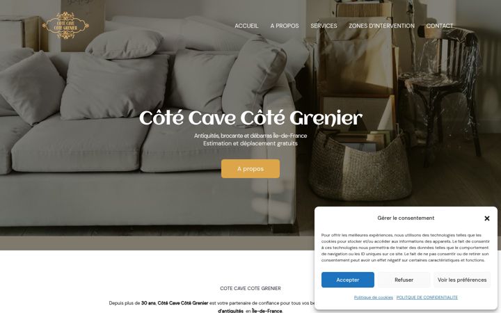 Ekrano kopija cotecavecotegrenier.fr