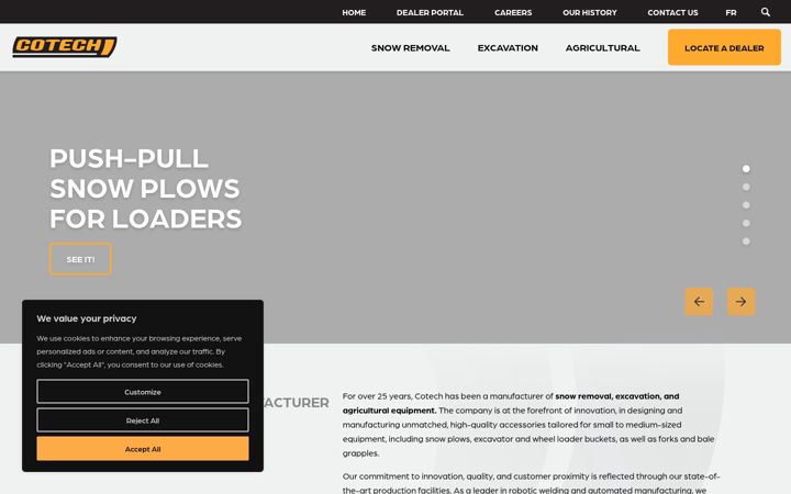 Screenshot of cotech.ca