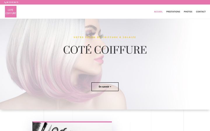 Screenshot of cotecoiffure-solaize.fr