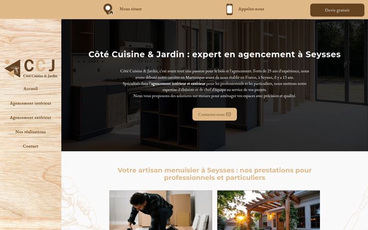 Screenshot of cotecuisinejardin.fr