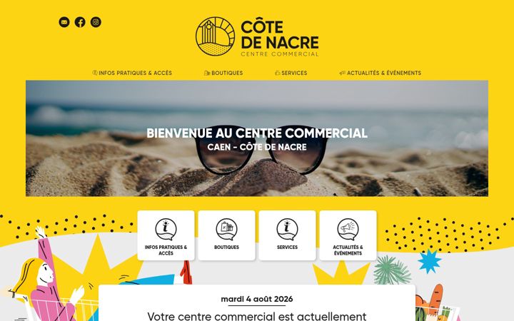 Screenshot of cotedenacrecaen.fr