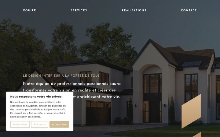 Screenshot of cotedesign.ca