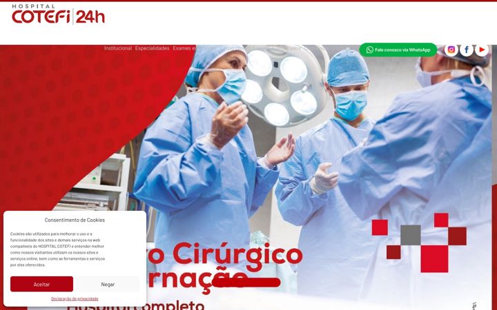 Screenshot of cotefi.com.br