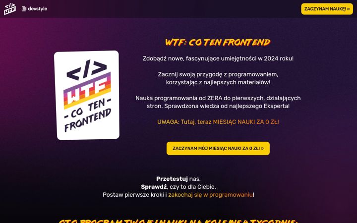 Skjámynd af cotenfrontend.pl