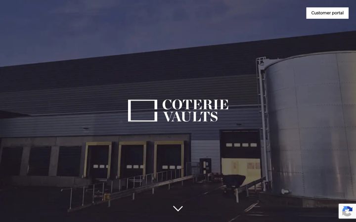 Screenshot of coterievaults.com
