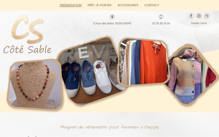 Ekrānuzņēmums no cotesabledieppe.fr