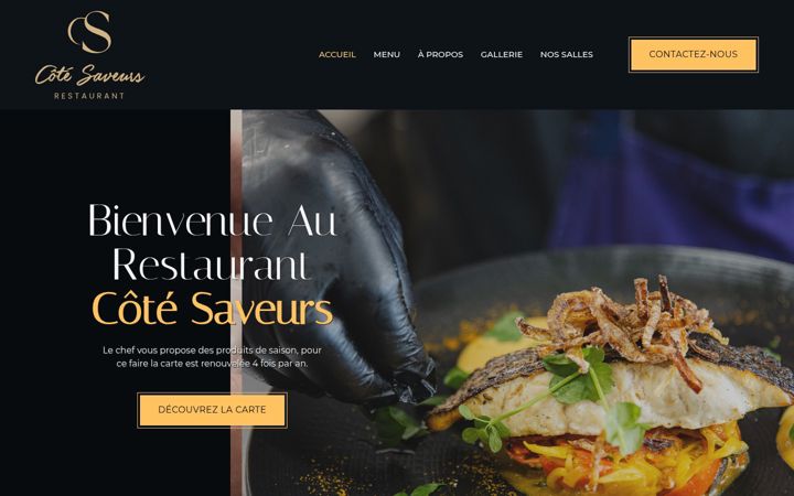 Screenshot of cotesaveurs.com