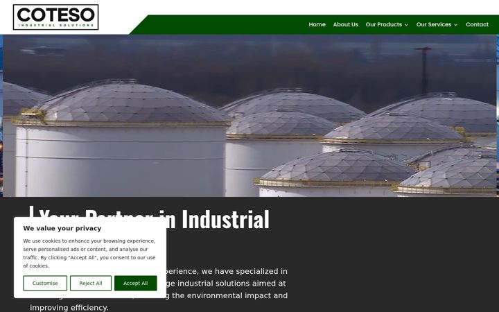 Screenshot of coteso.eu