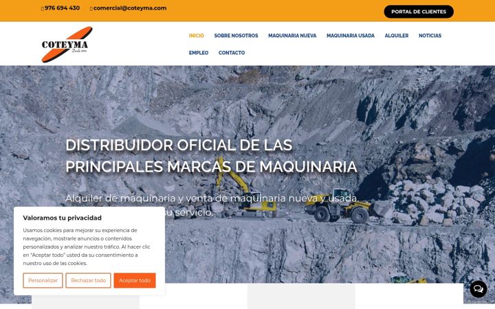 Screenshot of coteyma.com