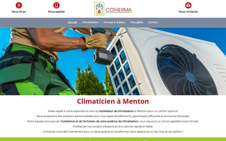 Screenshot of cotherma.fr