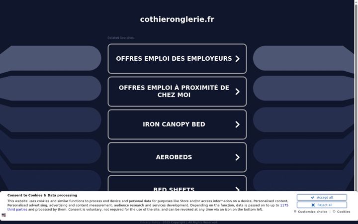 Screenshot of cothieronglerie.fr