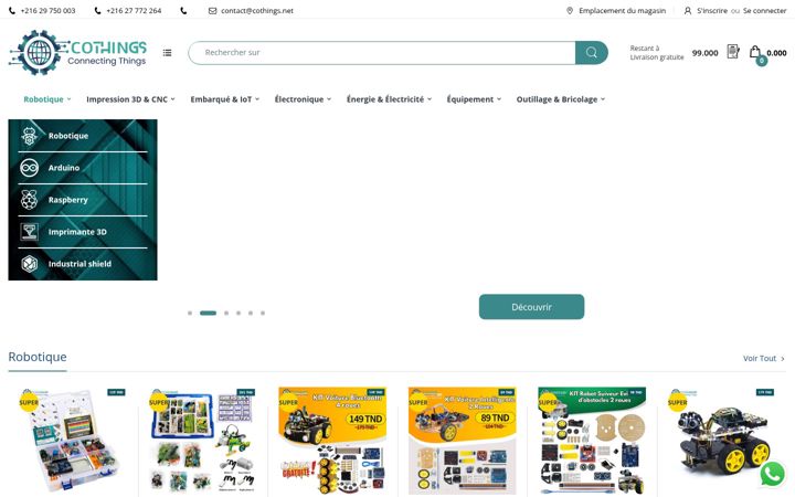 Screenshot of cothings.net