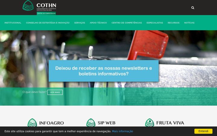 Screenshot of cothn.pt