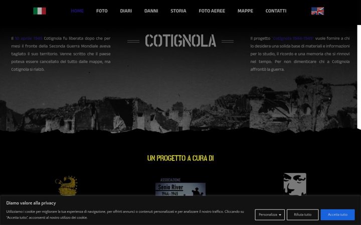 Screenshot of cotignola1944-1945.it