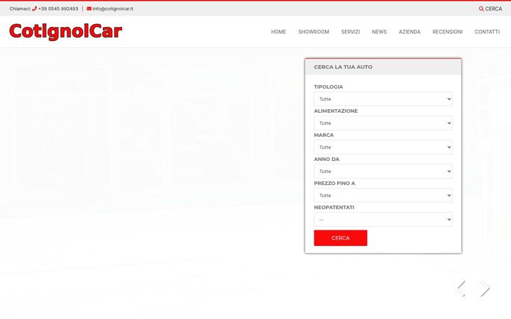 Screenshot of cotignolcar.it