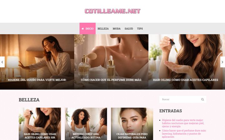 Screenshot of cotilleame.net