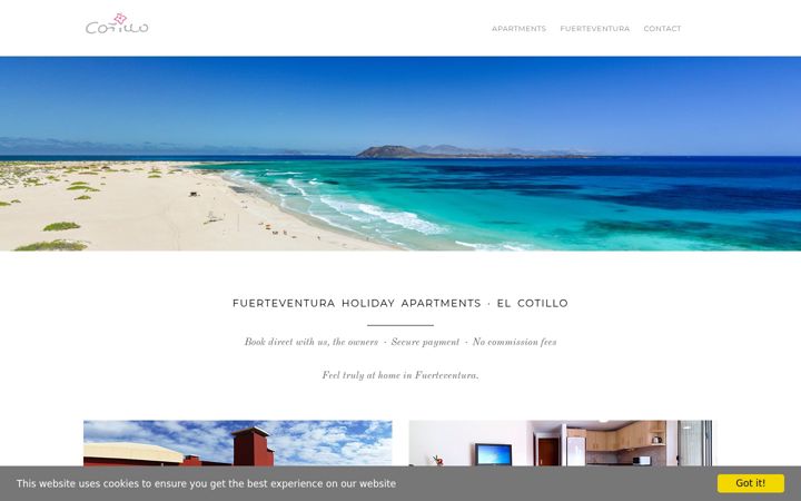 Screenshot of cotillobay.com