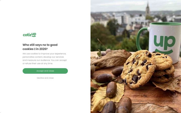 Screenshot von cotizup.com