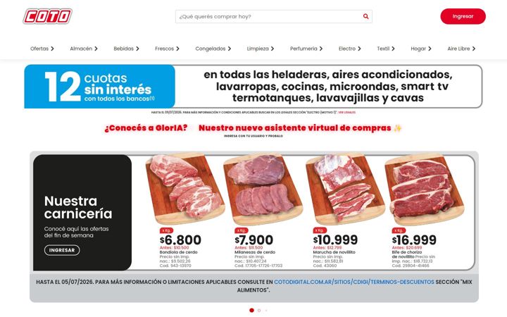 Screenshot of cotodigital.com.ar