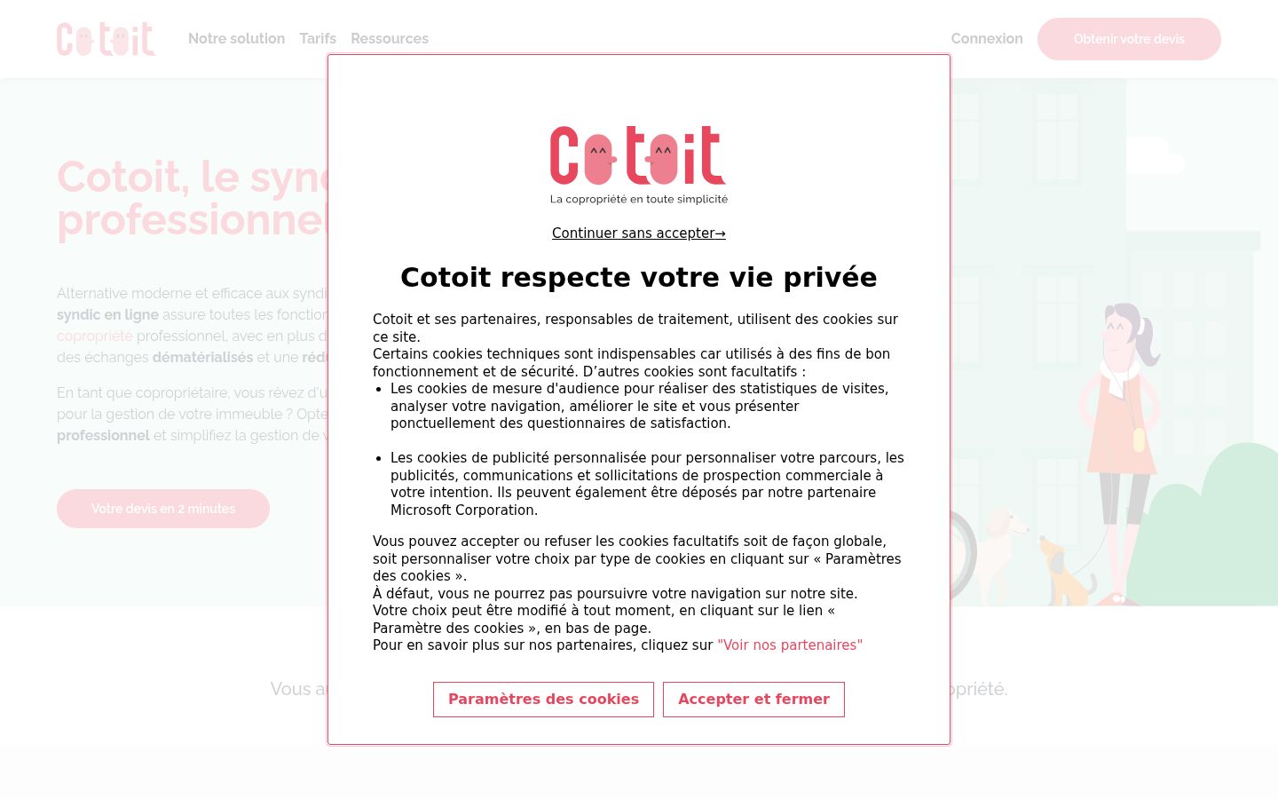Sutikimo reklamjuostės, rodytos prieš bet kokią sąveiką, ekrano kopija