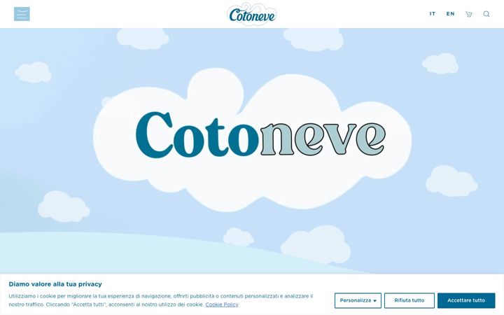 Posnetek zaslona cotoneve.it