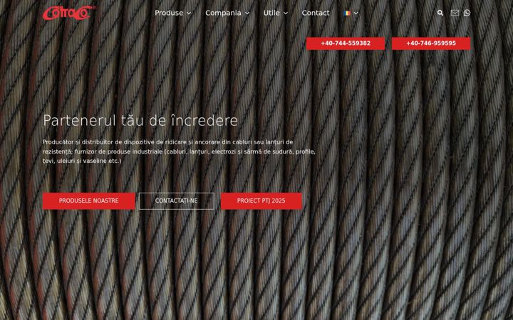 Screenshot of cotraco.ro