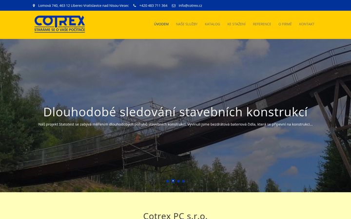 Screenshot von cotrex.cz