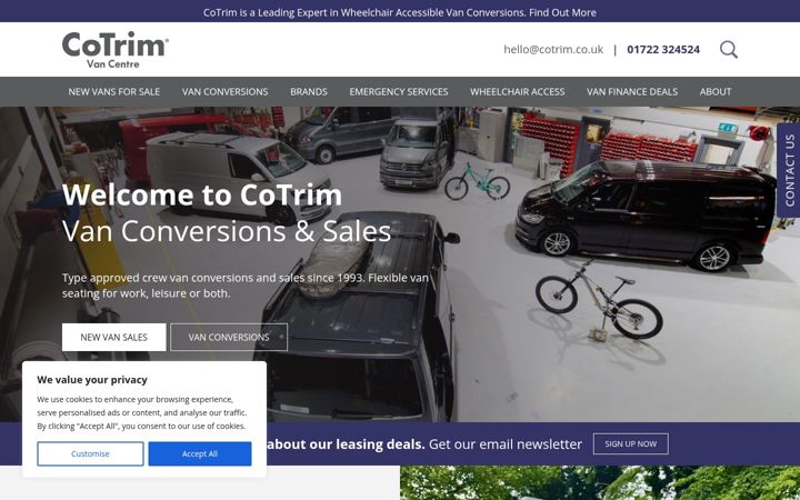 Ekrānuzņēmums no cotrim.co.uk