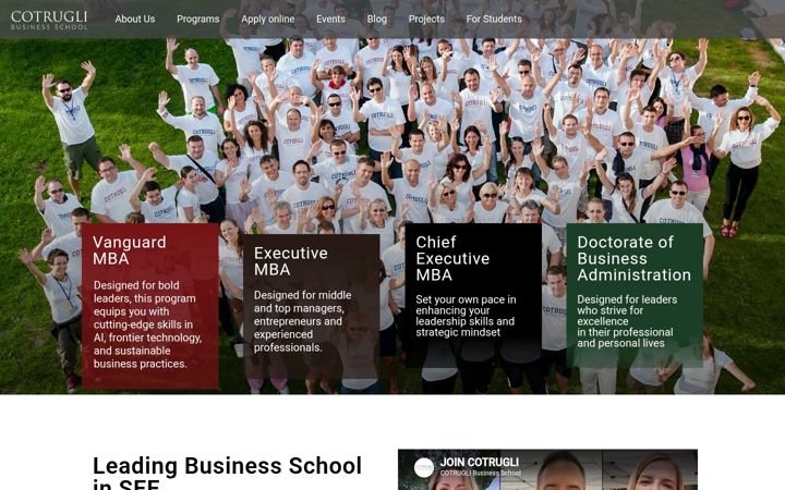 Screenshot of cotrugli.org