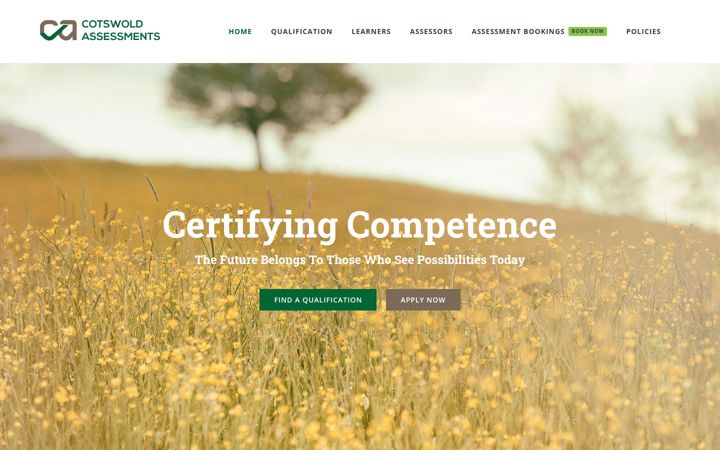 Screenshot of cotswoldassessments.com