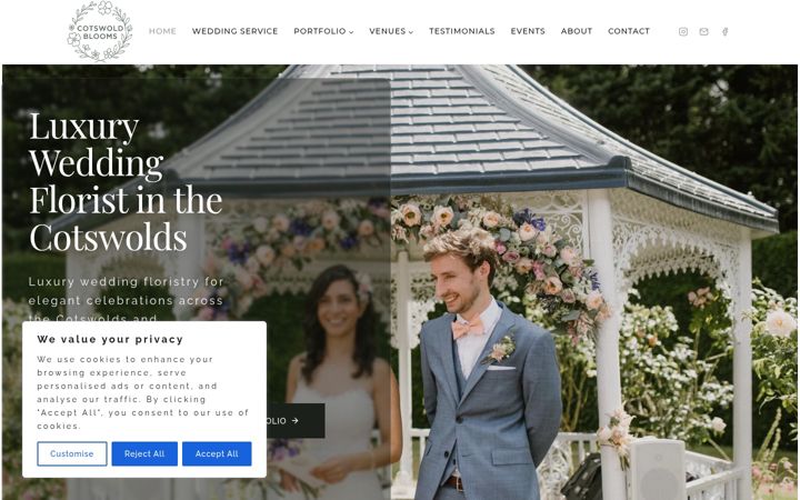 Screenshot of cotswoldblooms.com