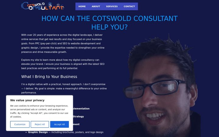 Ekrānuzņēmums no cotswoldconsultant.uk