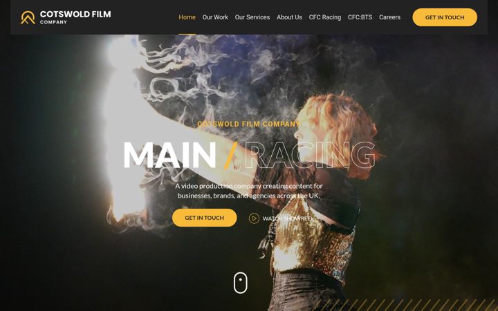 Screenshot of cotswoldfilmcompany.co.uk