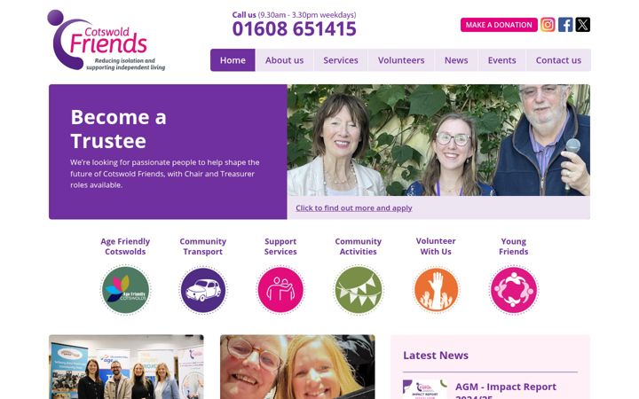 Screenshot of cotswoldfriends.org
