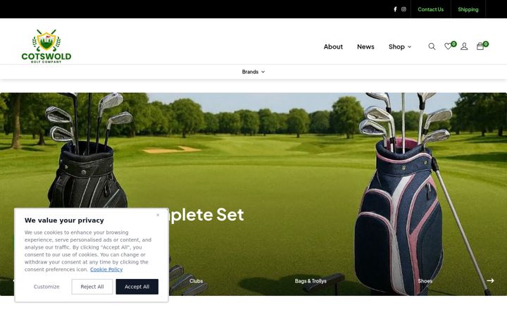 Skjermbilde av cotswoldgolfcompany.co.uk