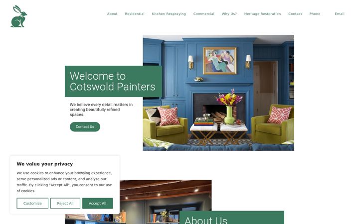Screenshot of cotswoldpainters.com