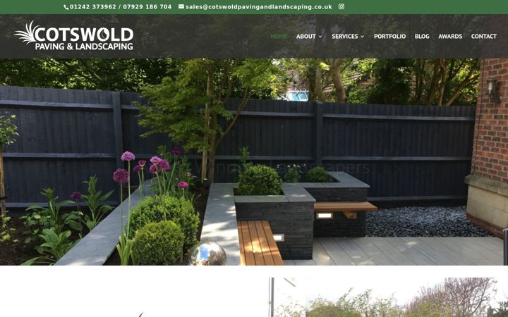 Screenshot of cotswoldpavingandlandscaping.co.uk