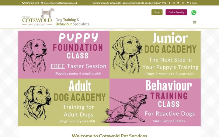 Screenshot von cotswoldpetservices.co.uk