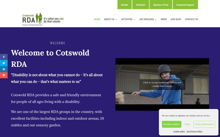 Screenshot of cotswoldrda.org.uk